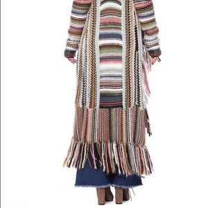 Bohemian Fringe Knit Sweater